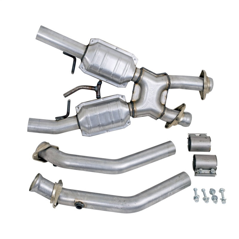 BBK Performance 1662 High Flow X-Pipe with Catalytic Converters (2-1/2 in) for 1986-1993 Ford Mustang 5.0L