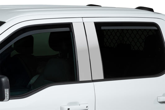 Putco for 2021 Ford F-150 Super Crew Element Chrome Window Visors (Set of 4)