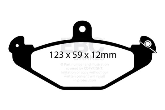EBC 08+ Lotus 2-Eleven 1.8 Supercharged Greenstuff Rear Brake Pads DP2885/2