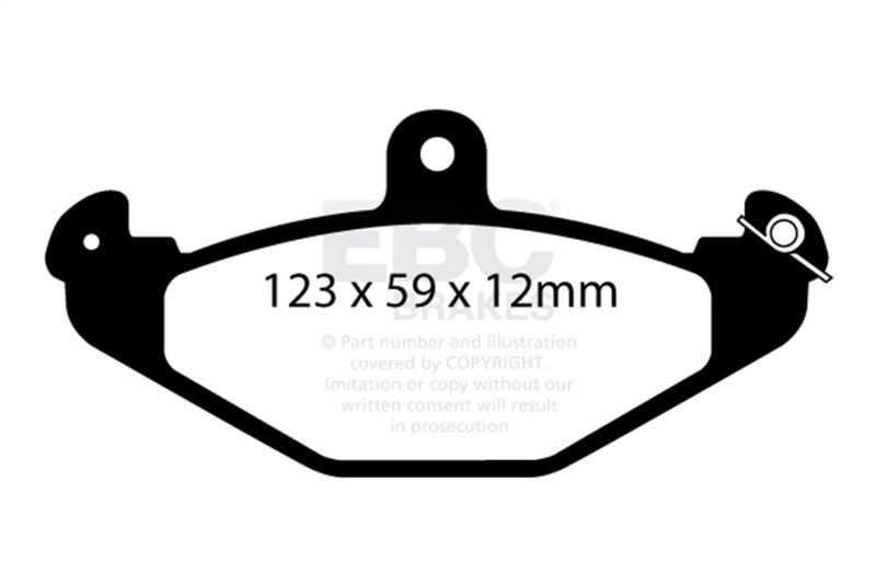 EBC 08+ Lotus 2-Eleven 1.8 Supercharged Redstuff Rear Brake Pads DP3885/2C