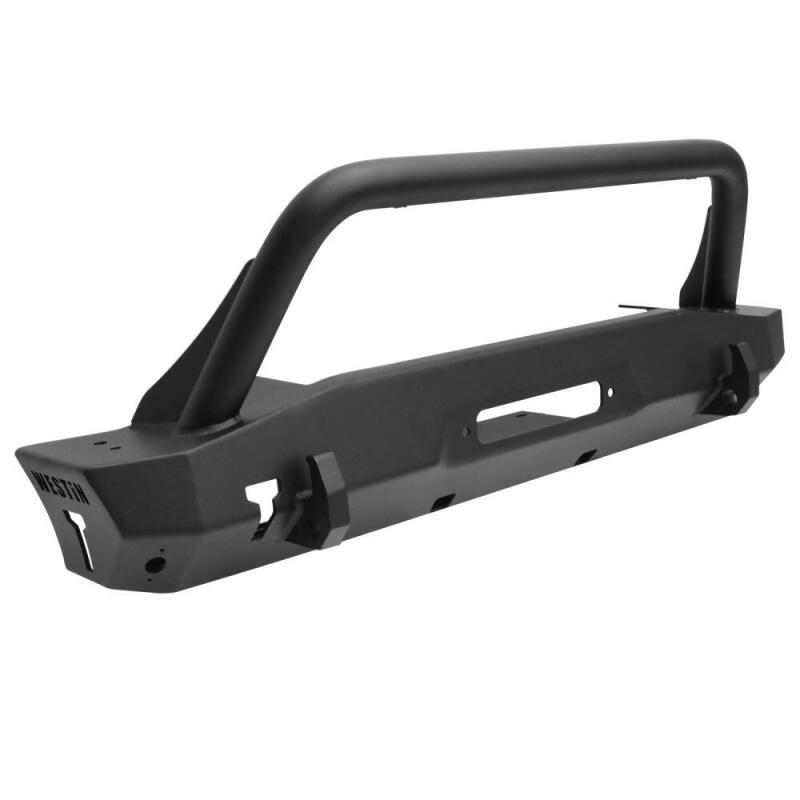 Westin 59-80075 WJ2 Stubby Front Bumper for 2018-2026 Jeep Wrangler JL/Gladiator Textured Black
