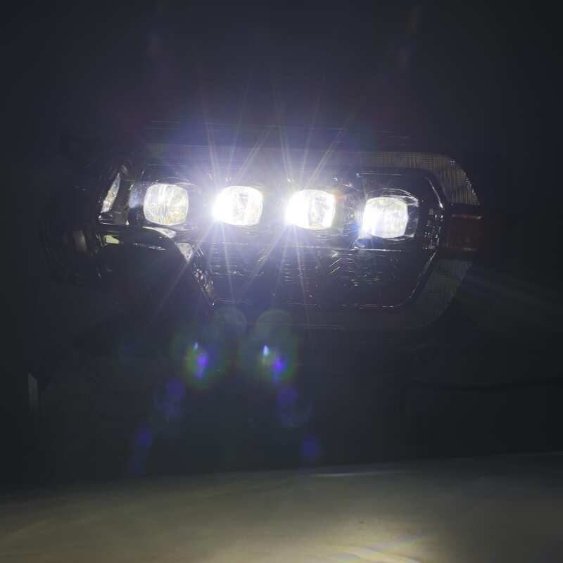 AlphaRex 880752 12-15 Toyota Tacoma NOVA LED Projector Headlights Plank Alpha Black w/Activation Light/Sequential Signal/DRL