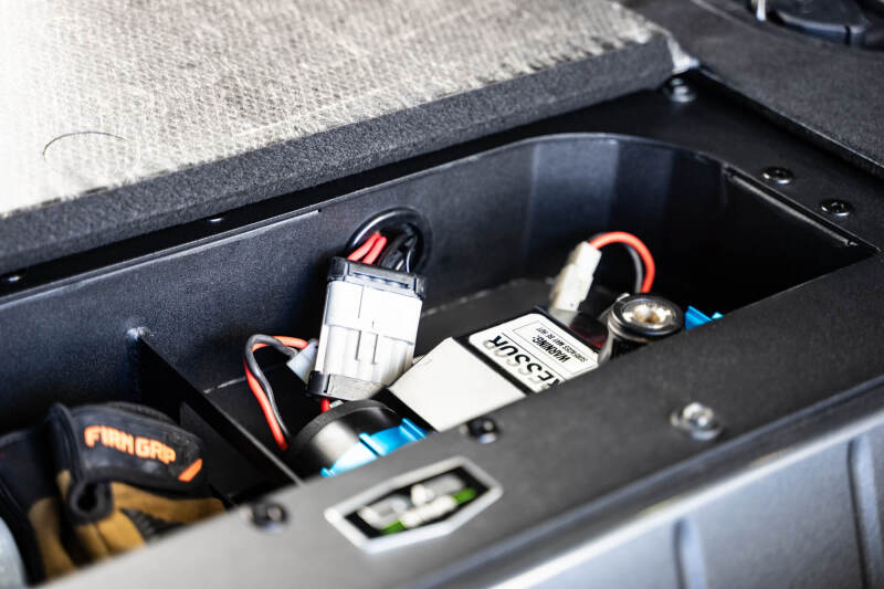 DV8 Offroad 21-23 Ford Bronco (Exc. Bronco Raptor) Air Compressor Mount & Storage Box - #CMBR-01