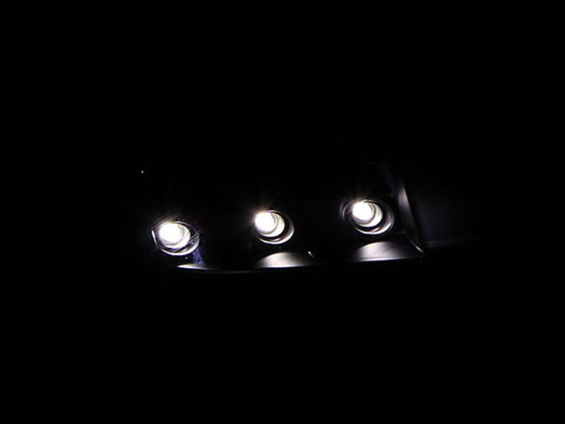ANZO 1994-2002 Dodge Ram 2500 Crystal Headlights - LED Accent 1PC