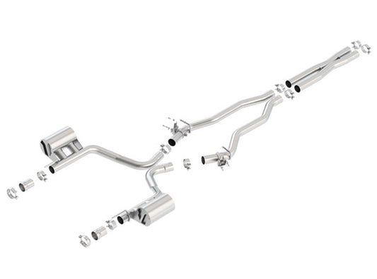 Borla 140672 15-16 Dodge Charger SRT 392 6.4L No Tip Single Split Rear Exit ATAK w/ Valves Exhaust - #140672