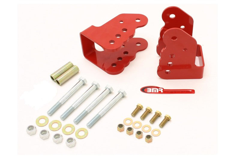 BMR 1978-1987 G-Body Bolt-On Control Arm Relocation Brackets - Red