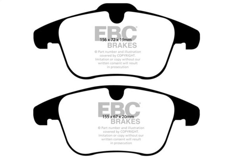 EBC 07-12 Land Rover LR2 3.2 Greenstuff Front Brake Pads DP61932