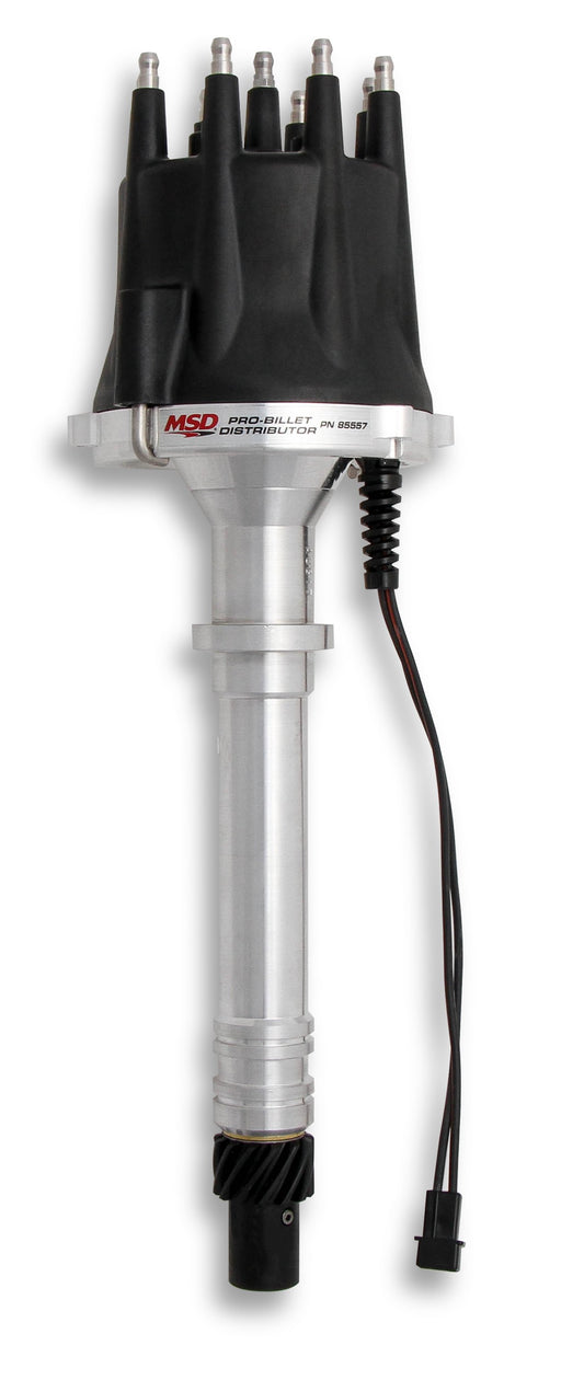 MSD 85557 for Chevy V8 Pro-Billet Distributor with Black Cap