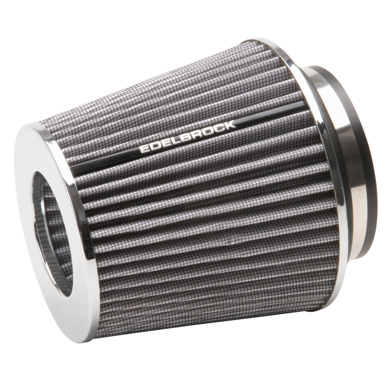 Edelbrock 43642 Pro-Flo Universal White Medium Conical Air Filter with 3/3.5/4 in Inlet