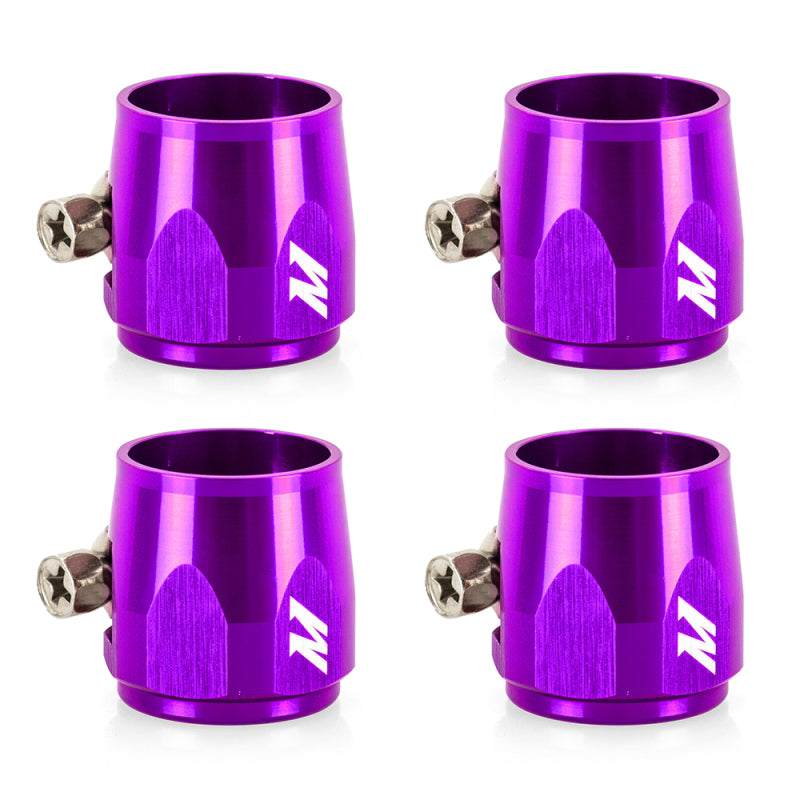 Mishimoto Aluminum -12AN Hex Finishers - Purple - #MMHXF-12-4-PR