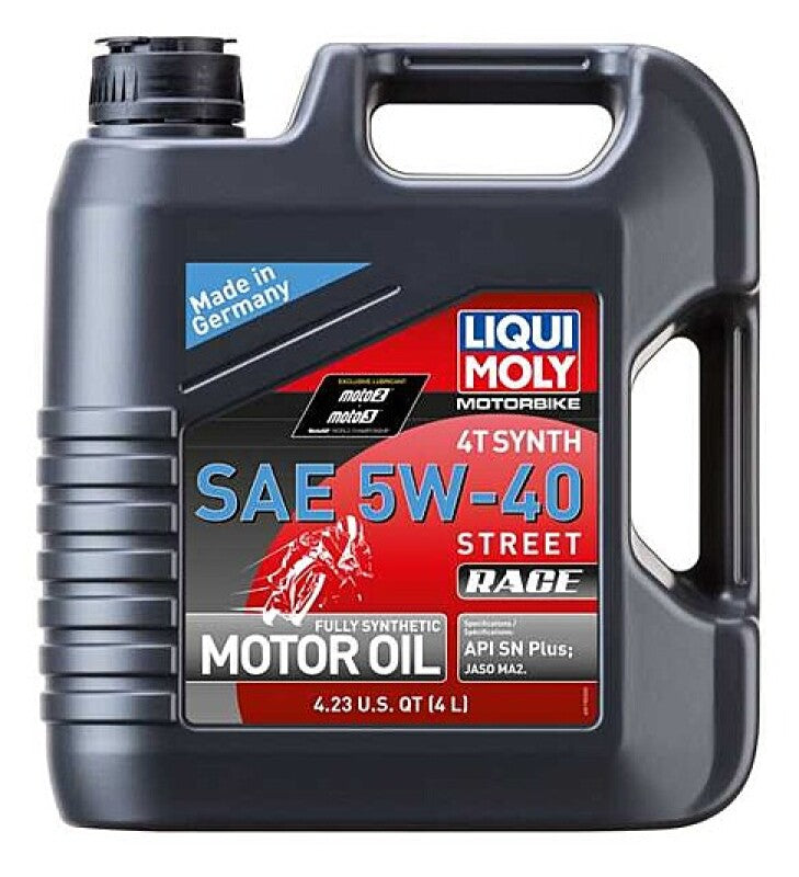 LIQUI MOLY 4L Motorbike 4T Synth 5W-40 Street Race (20076) - Pack of 4