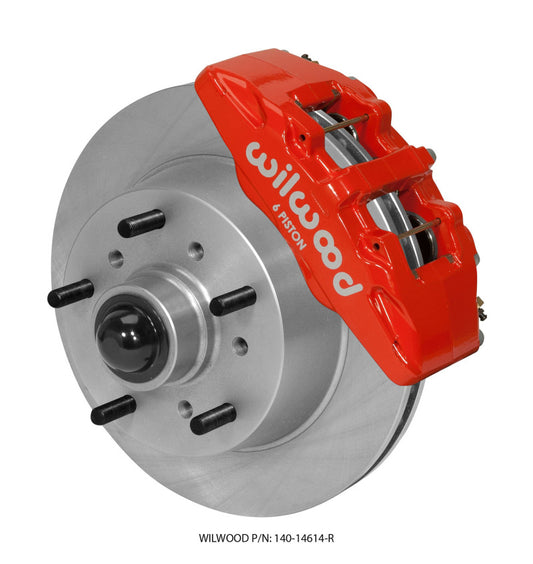 Wilwood Dynapro 6 Front Kit 11.75 Rotor Red 68-72 Ford F100 - #140-14614-R