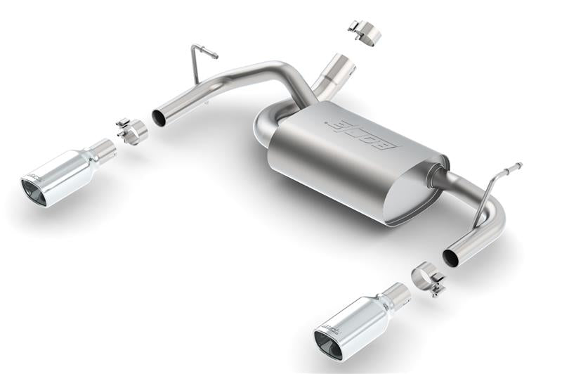 Borla 11834 12-16 Jeep Wrangler 3.6L AT/MT 4WD Single Split Rr Exit Touring Exhaust (rear section only) - #11834