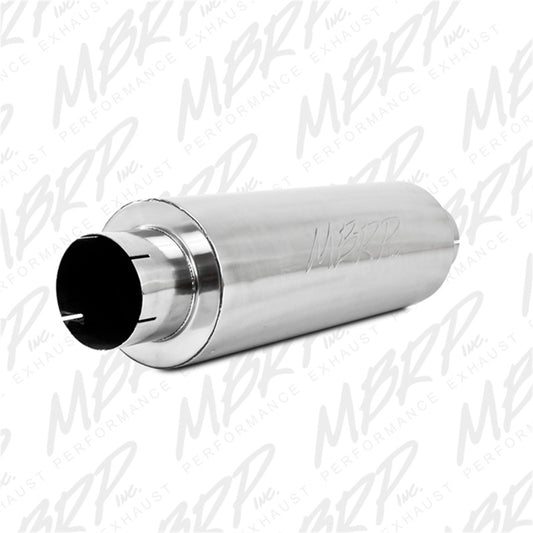 MBRP M2220S Universal Muffler - 5" in/out, 8" body, 31" overall, Quiet Tone | T409 Stainless