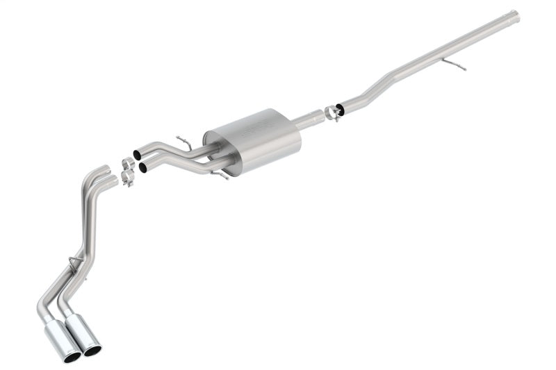 Borla 140550 S-Type Cat-Back 14 Sierra 1500 Ext. Cab Stnd Bed/CC Short Bed 143.5in WB Side Exit Exhaust - #140550