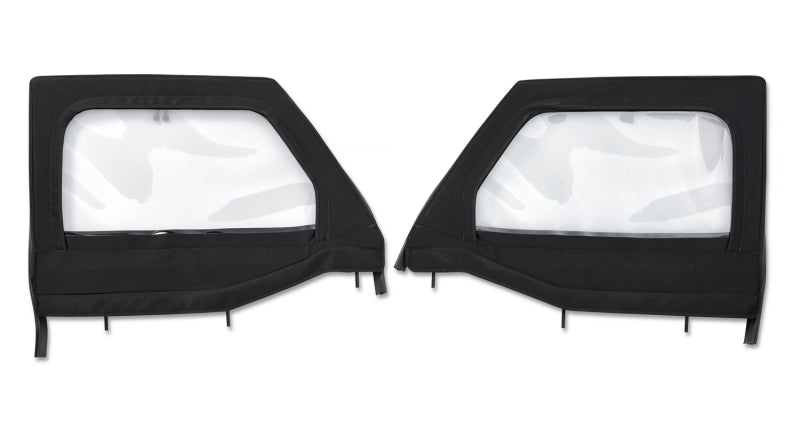 Bestop 20-26 Jeep Gladiator / 18-26 Wrangler JL Element Upper Doors (Front Black Twill)