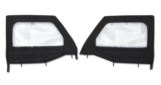 Bestop 20-26 Jeep Gladiator / 18-26 Wrangler JL Element Upper Doors (Front Black Twill)