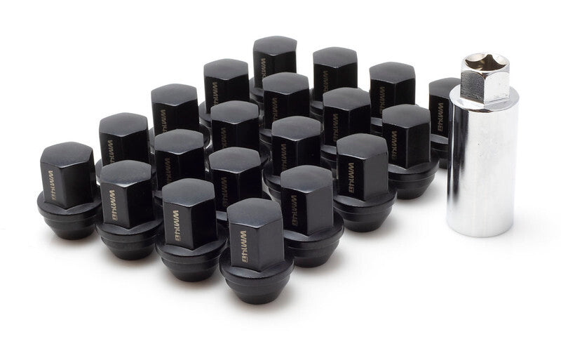 Wheel Mate WM14TB20 WM14T Closed End Lug Nuts Black - Set of 20