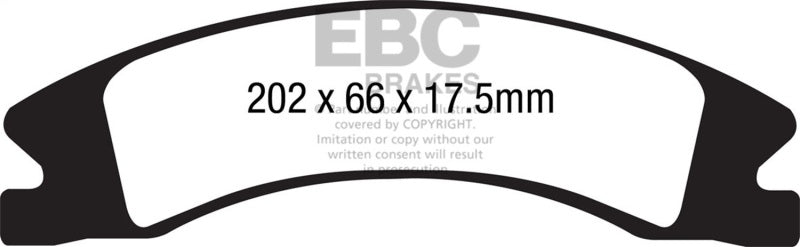 EBC 15+ Cadillac Escalade Ext/Esv 6.2 2WD Extra Duty Front Brake Pads ED91885