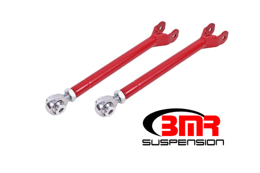 BMR 08-23 Challenger Lower Trailing Arms w/ Single Adj. Rod Ends - Red