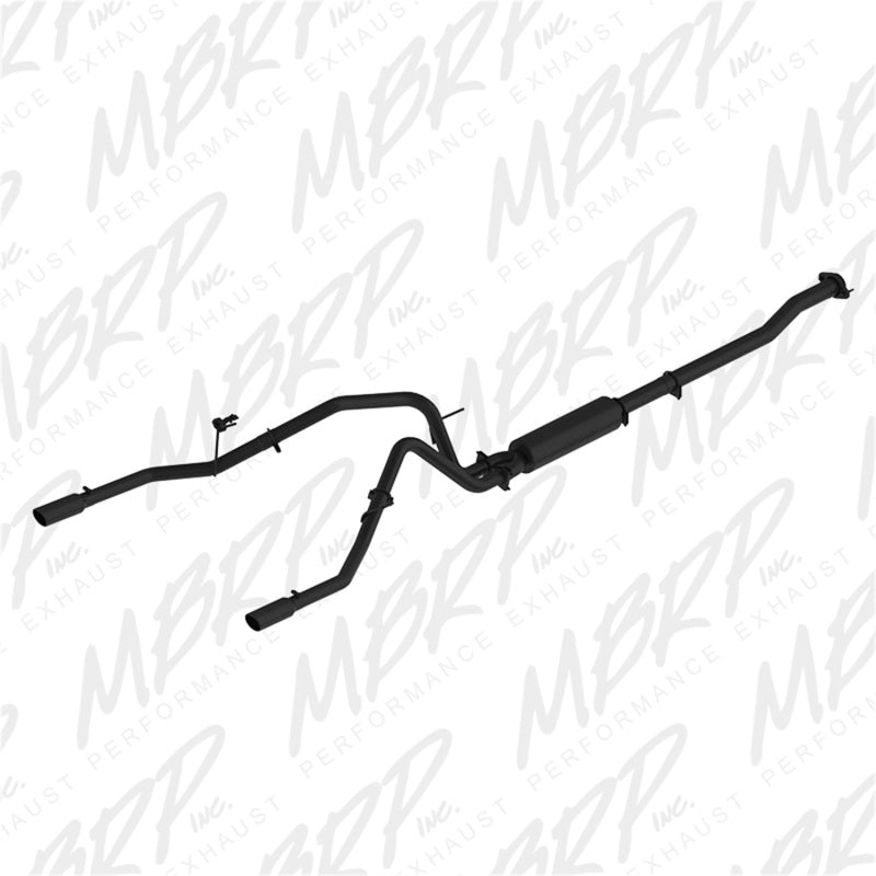 MBRP 11-14 Ford F-150 V6 Ecoboost Black Coated 2.5in Cat-Back Exhaust