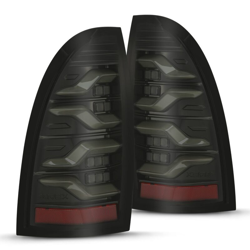 AlphaRex 680050 05-15 Toyota Tacoma LUXX LED Taillights Alpha Black w/Activation Light/Sequential Signal