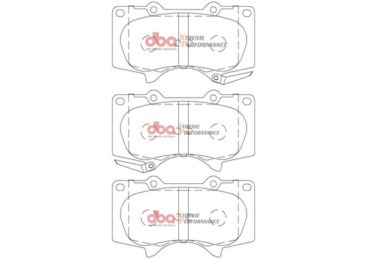 DBA 2015+ Toyota Fortuner XP Performance Brake Pads
