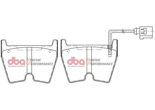 DBA 08-19 Audi R8 (w/Iron Rotors) XP Performance Front Brake Pads