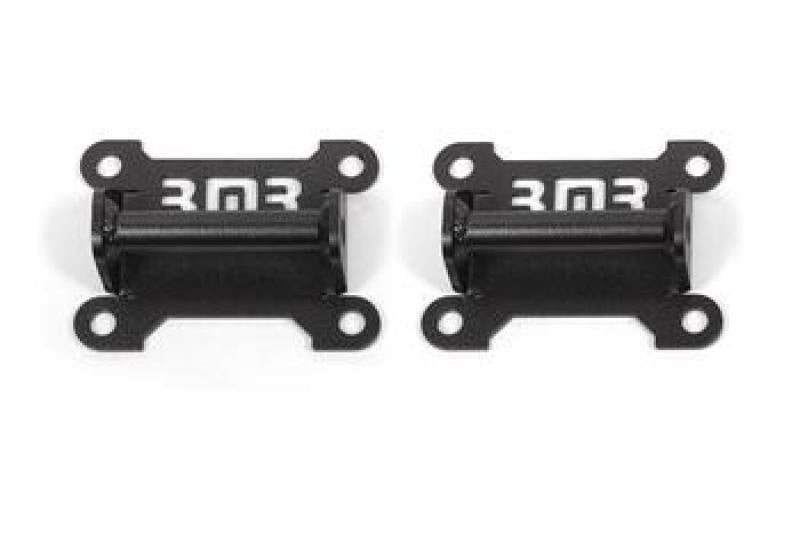 BMR 1998-2002 Chevrolet Camaro Motor Mount Kit (Solid Steel) - Black Hammertone