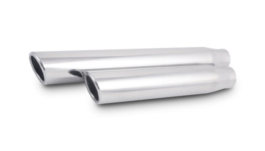 Vibrant 3in Round SS Truck/SUV Exh Tip (Single wall Angle Cut Rolled Edge)