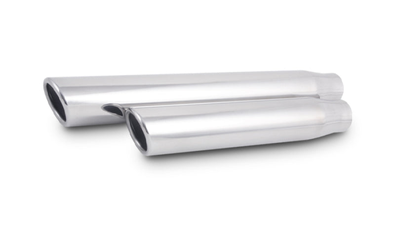Vibrant 3.5in Round SS Truck/SUV Exh Tip (Single wall Angle Cut Rolled Edge)