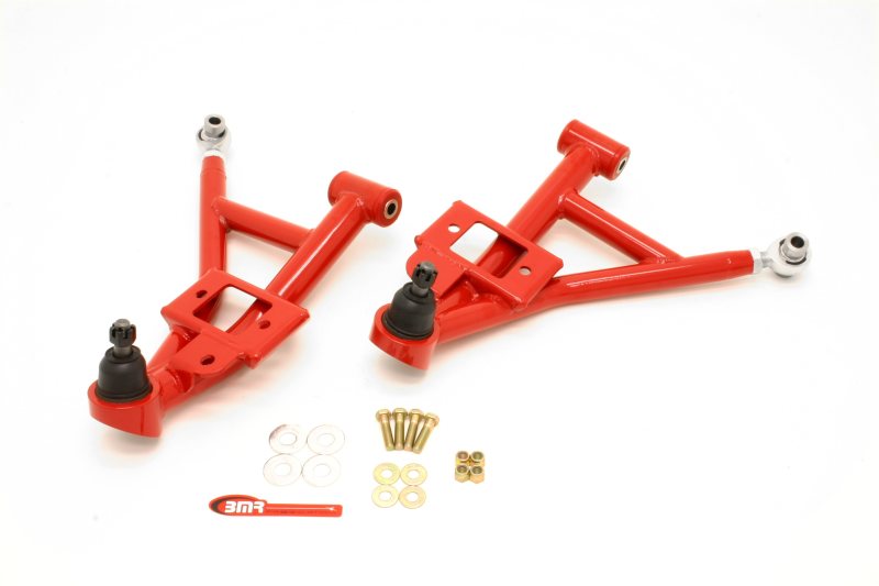 BMR 1993-2002 F-Body Adj. Lower A-Arms Poly/Rod End Combo - Red