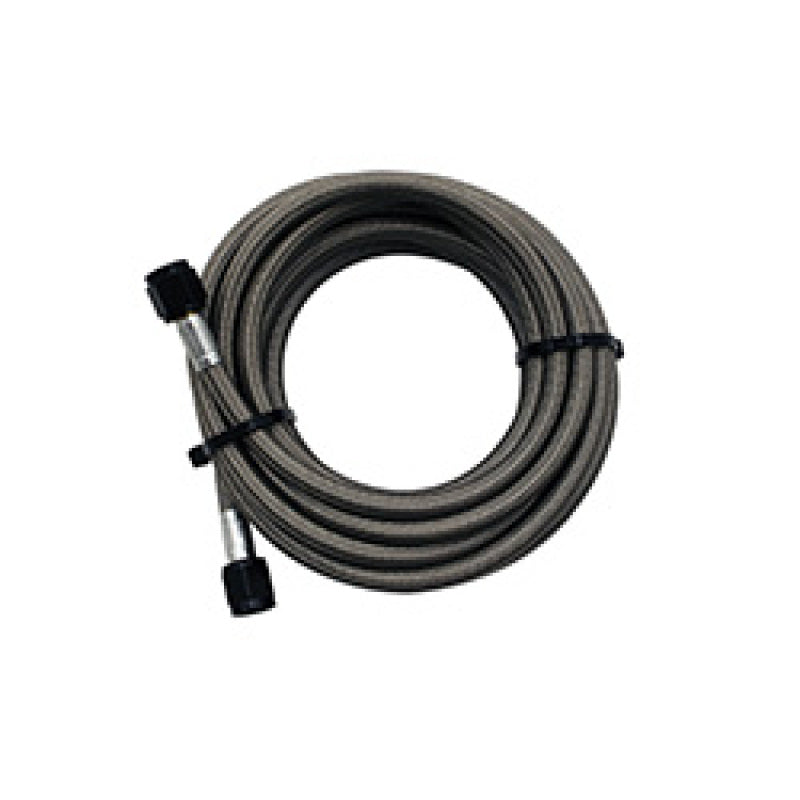Snow Performance SNO-800-BRD 5ft Stainless Steel Braided Water Line (4AN Black)