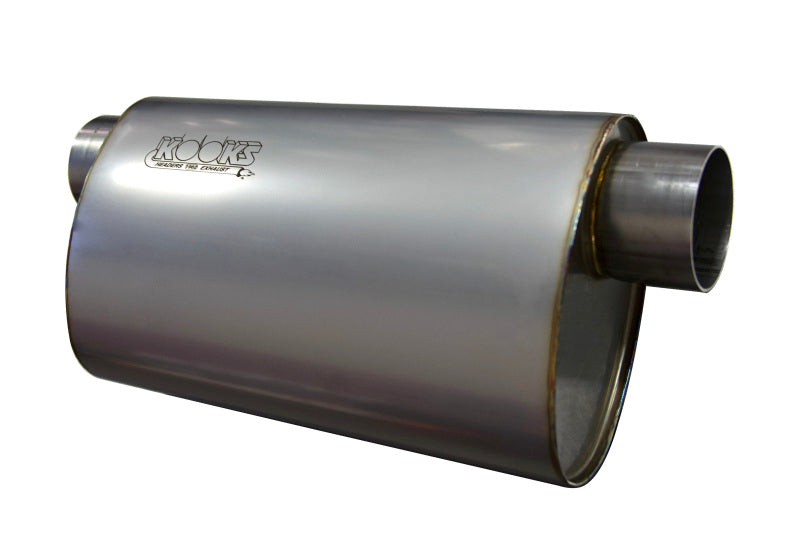 Kooks MUF-014 3in Oval Offset/Offset (Same Side) Muffler 14in Long Body Stainless Steel