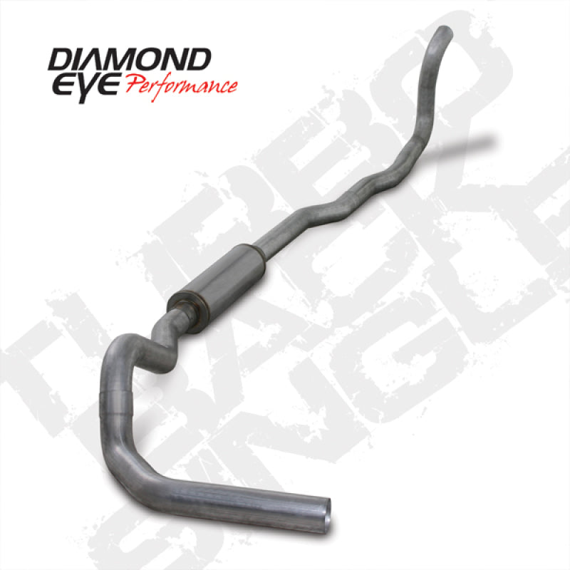 Diamond Eye K4211A 4in Turbo-Back Single Exhaust Kit - 1989-1993 Dodge Ram 2500/3500 5.9L Cummins 4WD | Aluminized