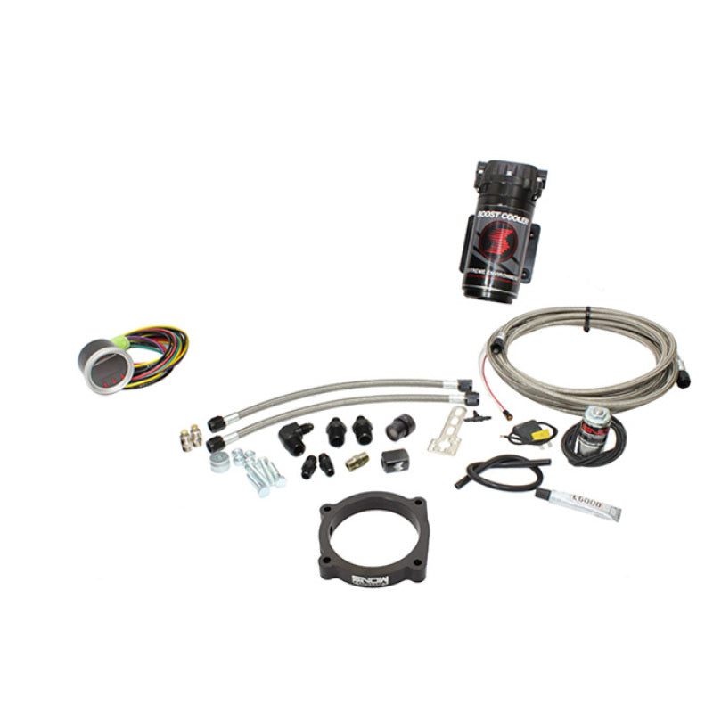 Snow Performance SNO-2171-BRD-T Stage 2 Bst Cooler for Challenger Hellcat Water Inj Kit (SS Brded Line/4AN Fittings) w/o Tank
