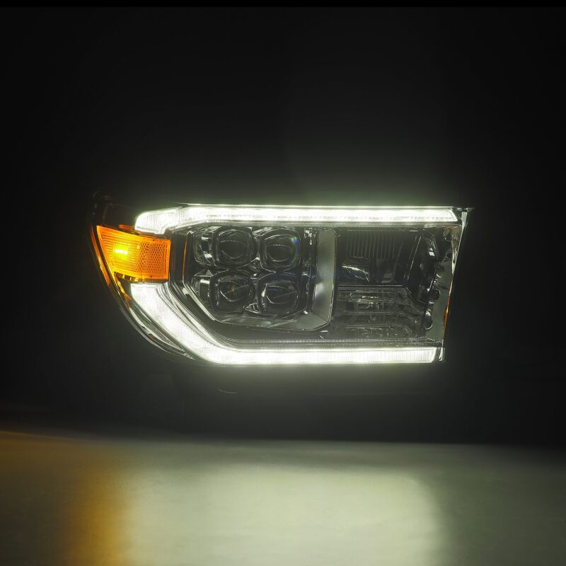 AlphaRex 880819 07-13 Toyota Tundra / 08-17 Sequoia NOVA LED Projector Headlights Chrome with Activation Light Sequential Signal + DRL