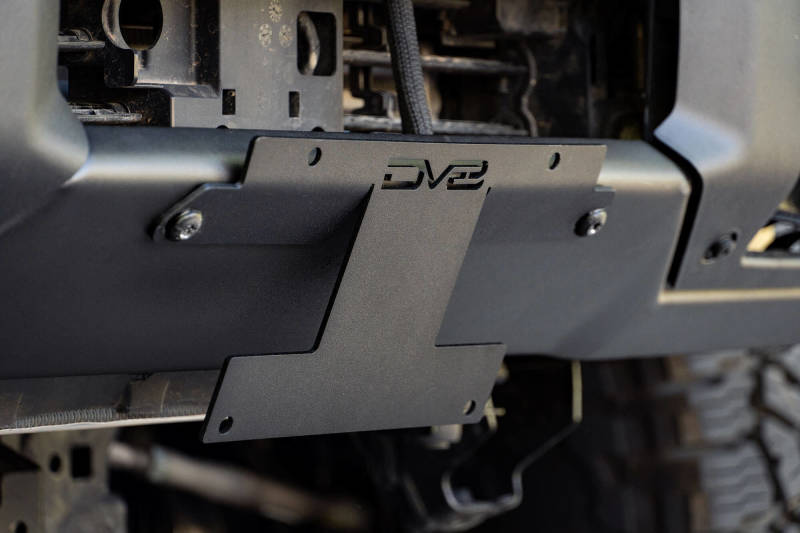 DV8 Offroad 21-22 Ford Bronco Factory Front Bumper Licence Relocation Bracket - Front - #LPBR-01
