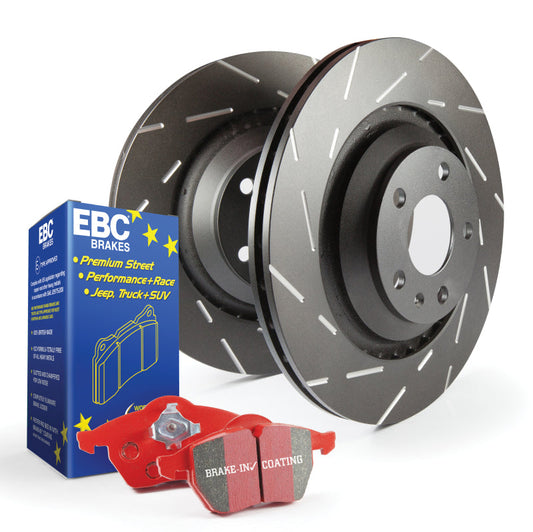 EBC 05-11 Lotus S4 Front Brake Kit Redstuff Pads USR Slotted Rotors S4KF2052 (image of S4KF1559)