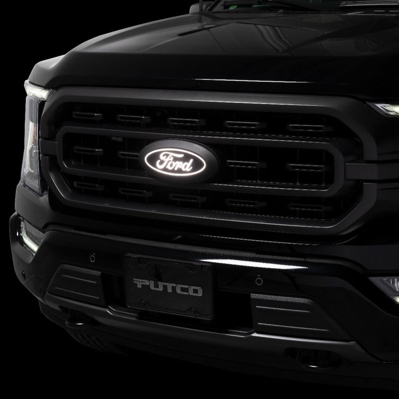 Putco for 2015-2017 Ford F-150 Front Luminix Ford LED Emblem - Fits bar Style Grille