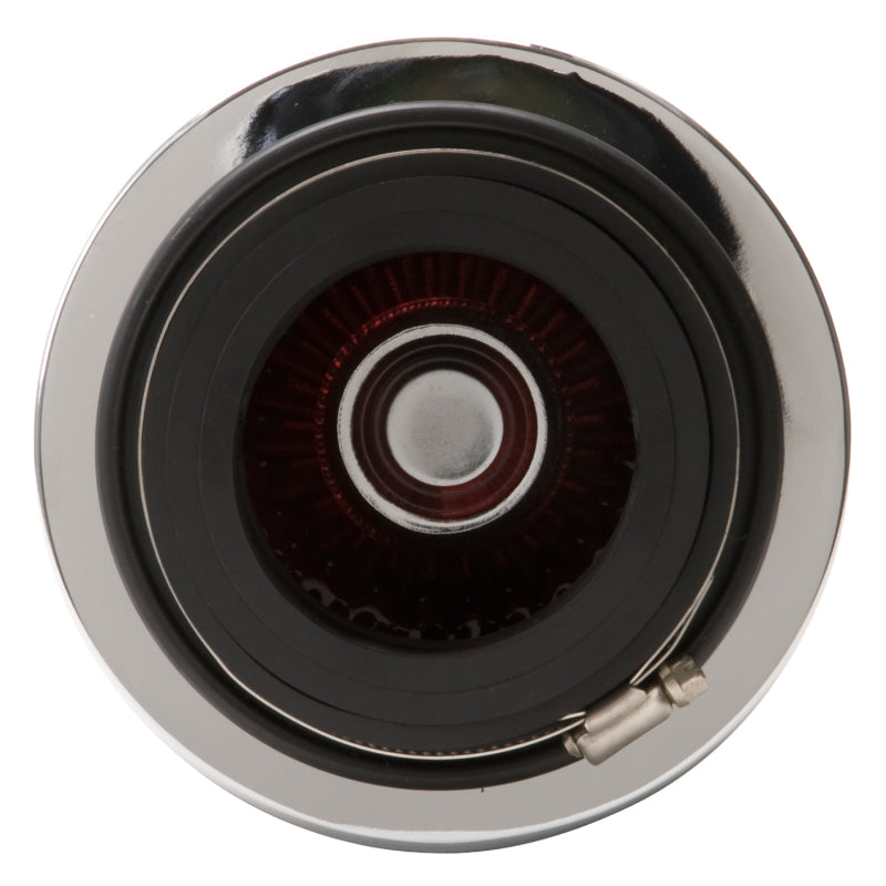Edelbrock 43691 Air Filter Pro-Flo Series Conical 10 in Tall Red/Chrome