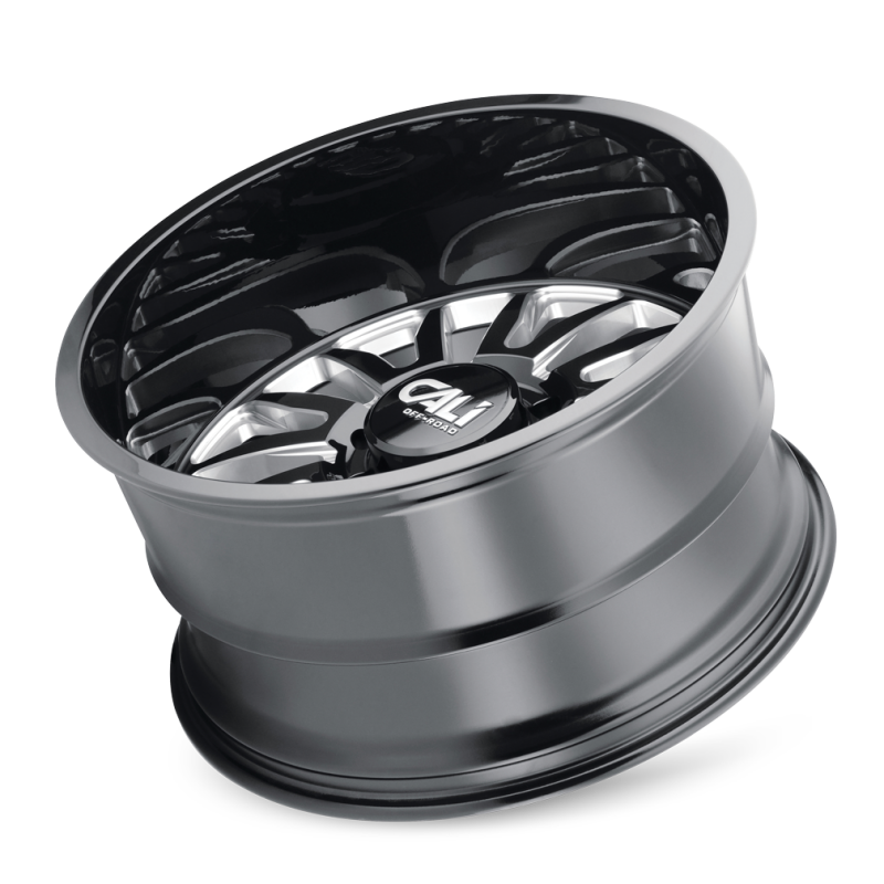 Cali Off-Road Summit 9110 20x9 8x165.1 0mm Gloss Black Milled Wheel 9110-2981BM