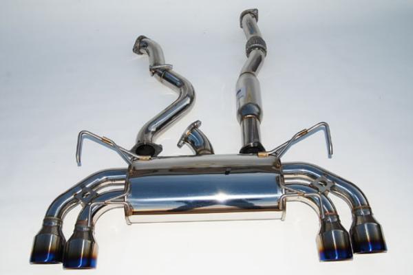 Invidia HS08STIG3T 08-14 Subaru STI 11-14 WRX Hatchback Q300 Quad Titanium tip Cat-back Exhaust
