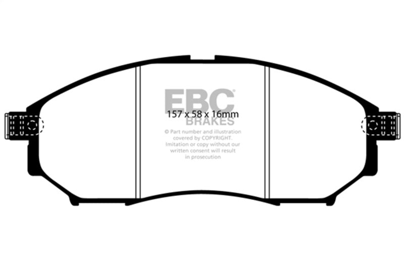 EBC 06-09 Infiniti FX35 3.5 Greenstuff Front Brake Pads DP61671