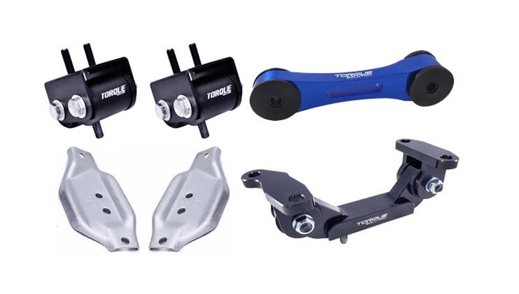 Torque Solution Engine / Trans / Pitch Mount Kit w/ Mount Plates: Subaru WRX 02-14 / STI 04+