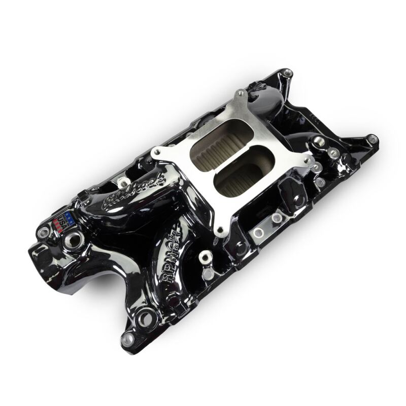 Edelbrock 7521-BP RPM Air-Gap Intake Manifold for Small-Block Ford - Black Plasma Finish