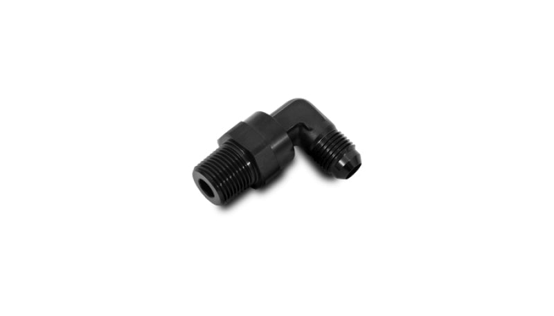 Vibrant -6AN to 1/8in NPT Male Swivel 90 Degree Adapter Fitting