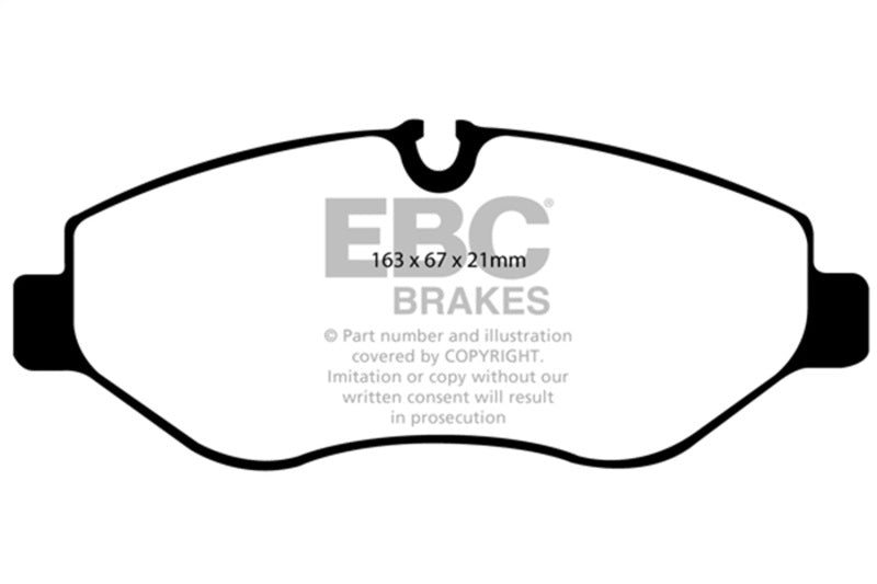 EBC 07+ Dodge Sprinter 2500 Greenstuff Front Brake Pads DP61926