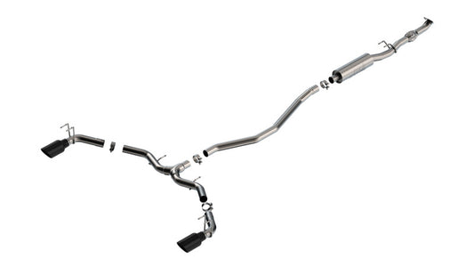 Borla 140922BC 2023 Integra/22-23 Civic Si 1.5L 4 CYL. MT FWD 4DR 2.50in S-Type Catback Exhaust Black Chrome - #140922BC