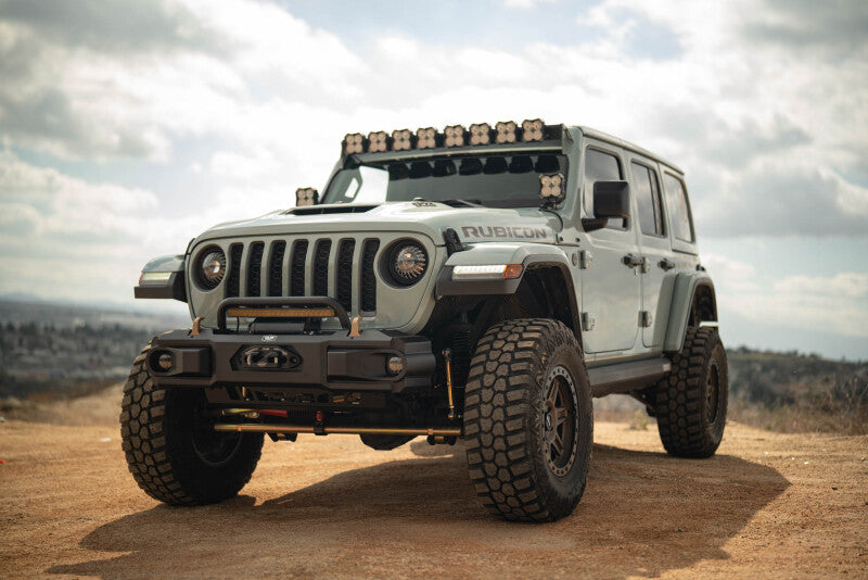 Dv8 18+ Jeep Wrangler JL / 20+ Jeep Gladiator JT OE Plus Front Bumper - #FBJL-13